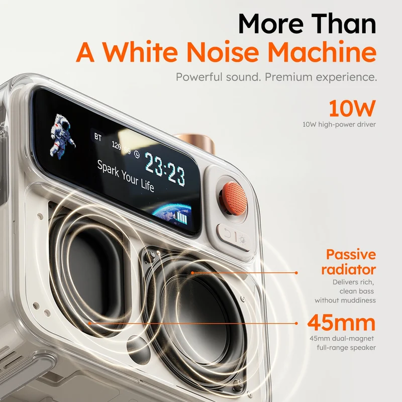 Divoom FlowToo Premium Bedside Speaker & Smart Sleep Clock