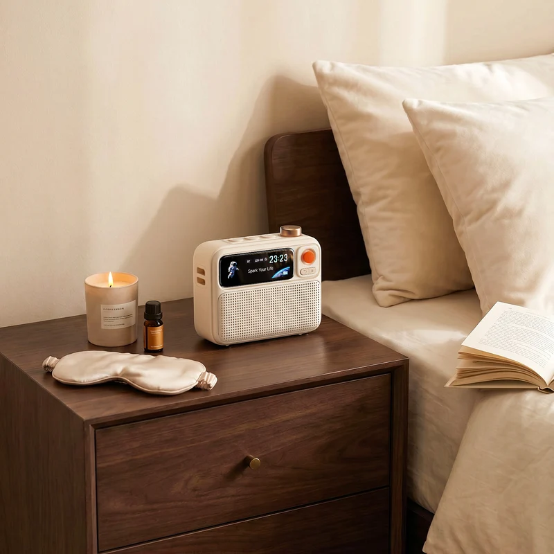Divoom FlowToo Premium Bedside Speaker & Smart Sleep Clock