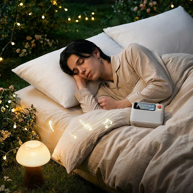 Divoom FlowToo Premium Bedside Speaker & Smart Sleep Clock