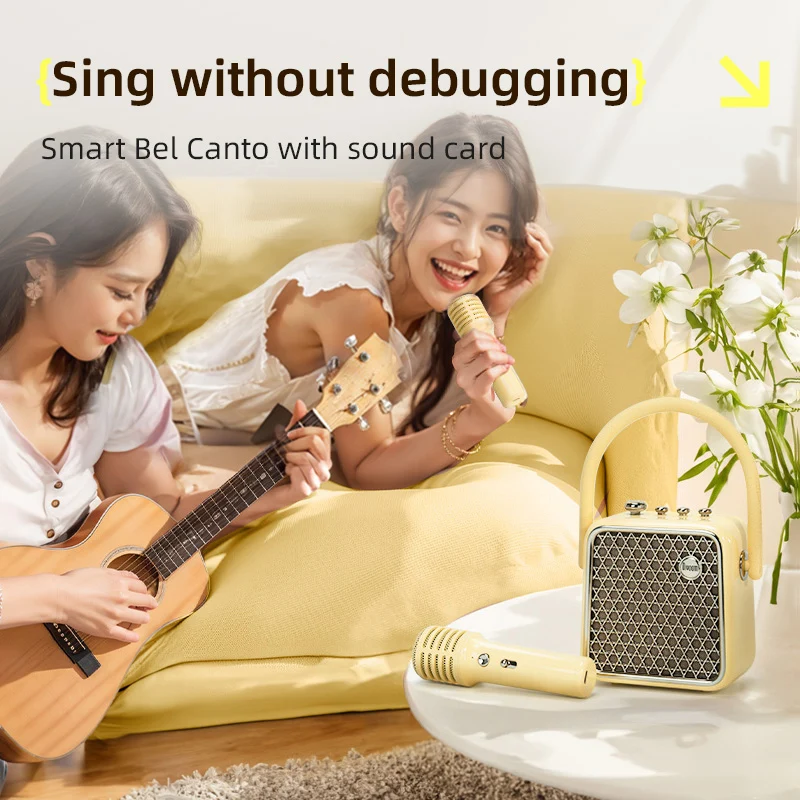 Divoom SongBird-SE Portable Bluetooth Speaker for Singing and Recording