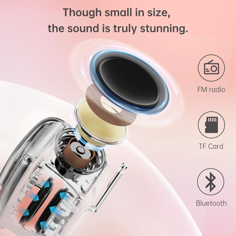 Divoom Tiivoo-2 Retro Pixel Bluetooth Speaker with Photo Album Display