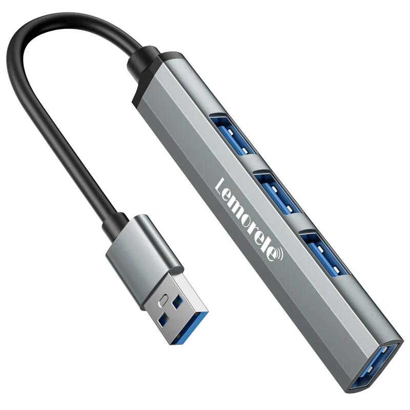 Lemorele TC53 USB-A 4-in-1 Hub with USB 3.0 and 3×USB 2.0 Ports