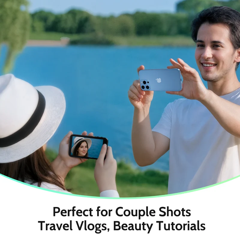 Lemorele R600 Magnetic Selfie Display with Bluetooth Zoom & HD Screen