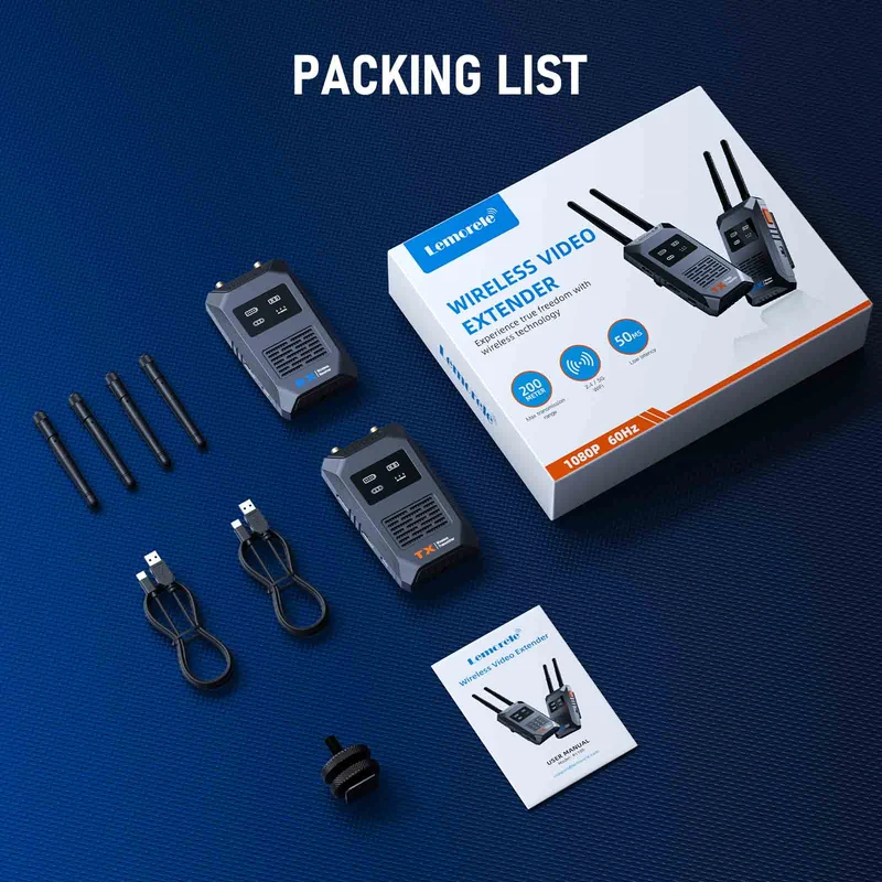 Lemorele R1100 Ultra-Long-Range Wireless HDMI Kit for Photography & Videography