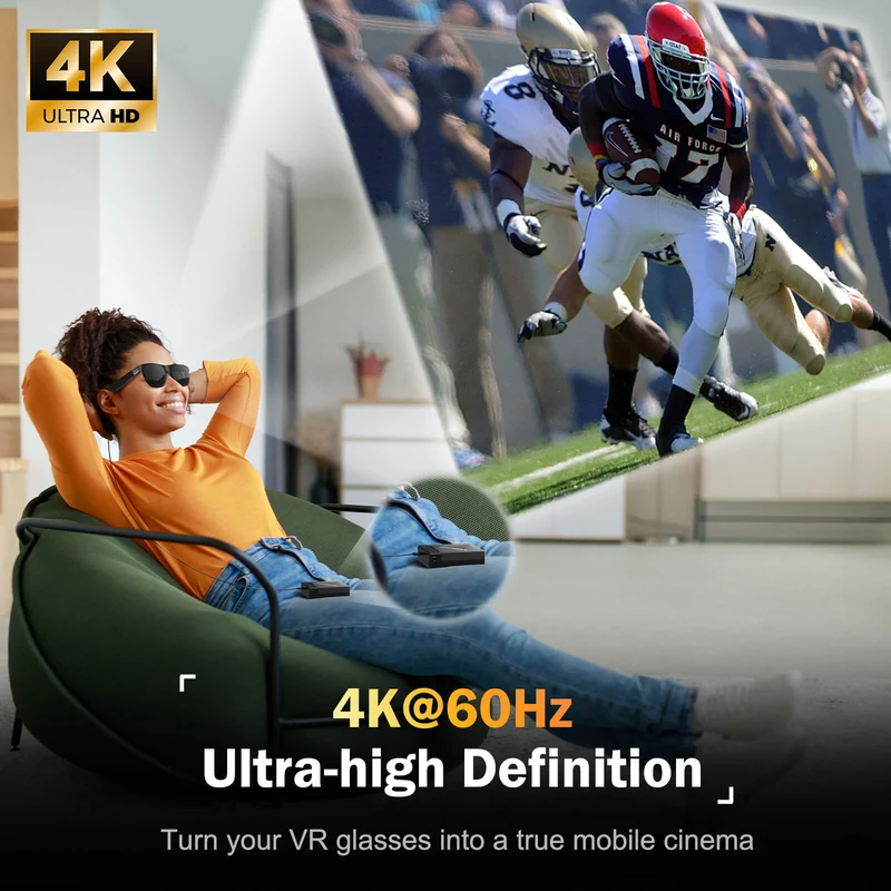 Lemorele HD200 Portable HDMI to Type-C Converter | Compatible with Fire Stick & AR Glasses