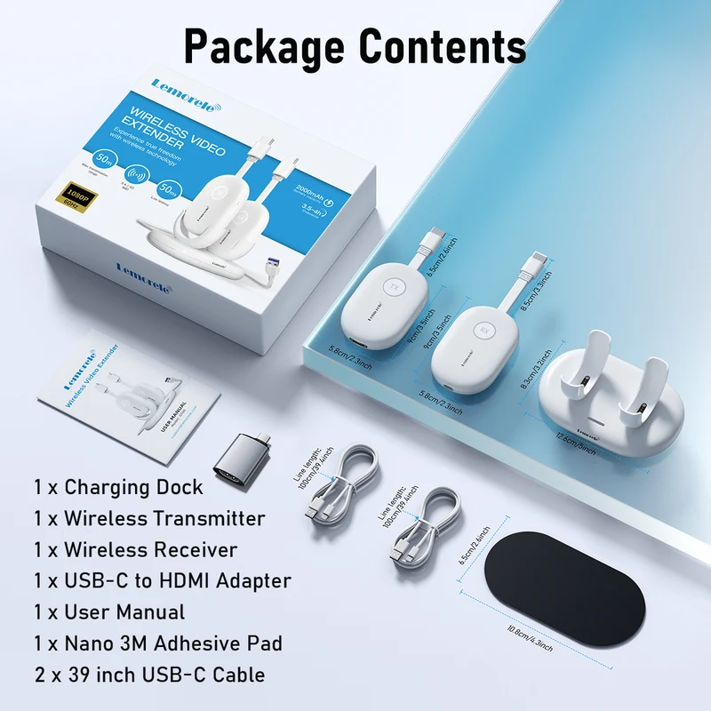 Lemorele G500 Wireless HDMI Transmitter & Receiver