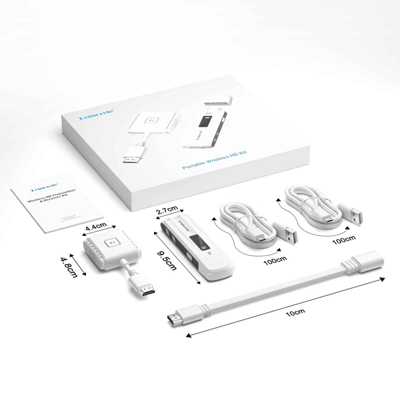 Lemorele 1080P Wireless HDMI/USB-C Kit