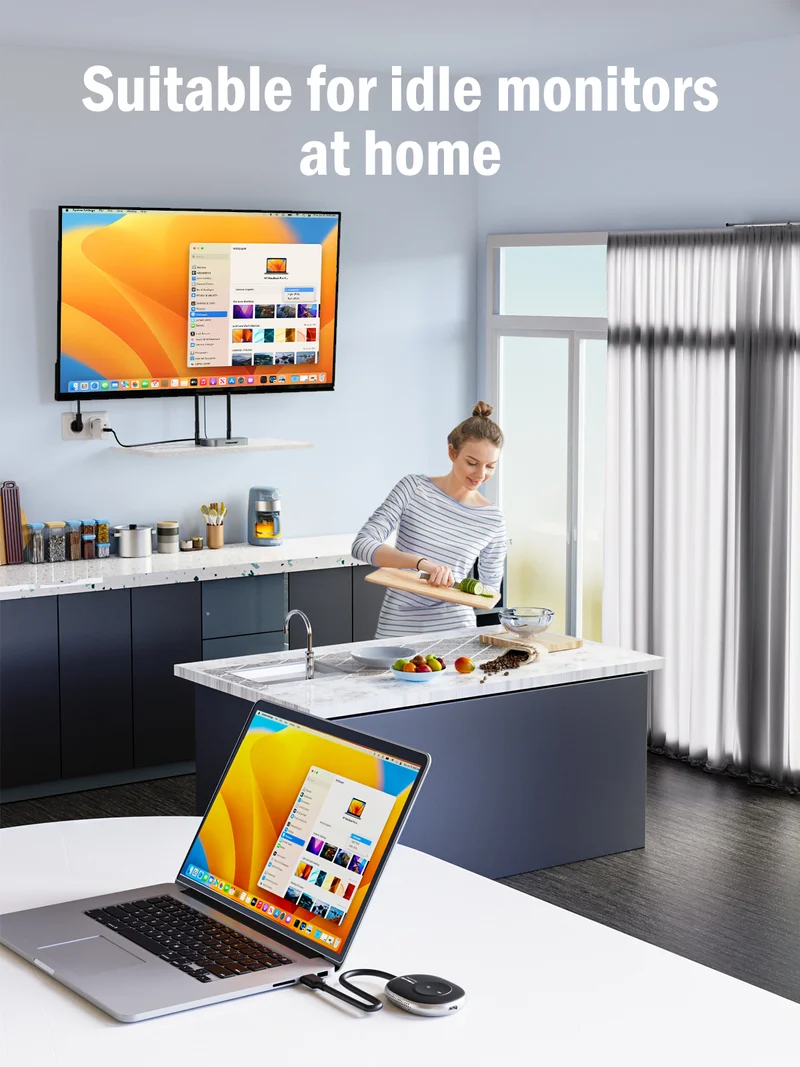 Lemorele Wireless HDMI Kit – USB-A/C/HDMI For MacOS