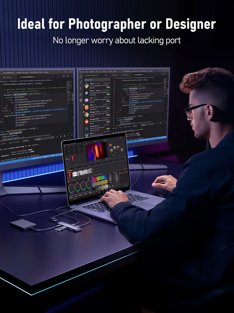 Lemorele TC97 All-in-One USB-C Dock Built for Creators on the Move