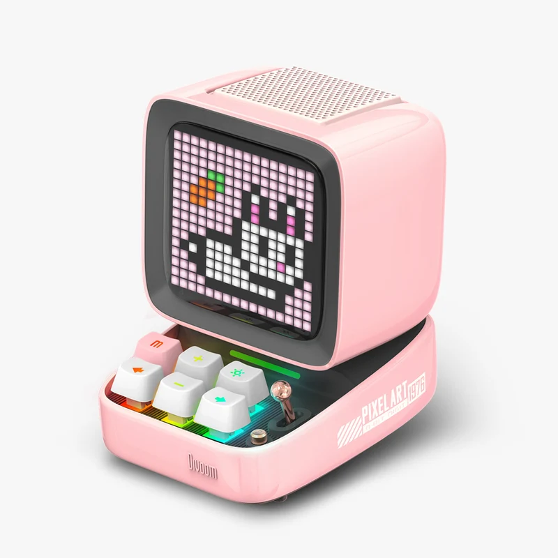 Divoom Ditoo-Pro Retro Pixel Art Bluetooth Speaker with DIY LED Display
