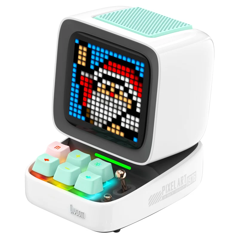 Divoom Ditoo-Pro Retro Pixel Art Bluetooth Speaker with DIY LED Display