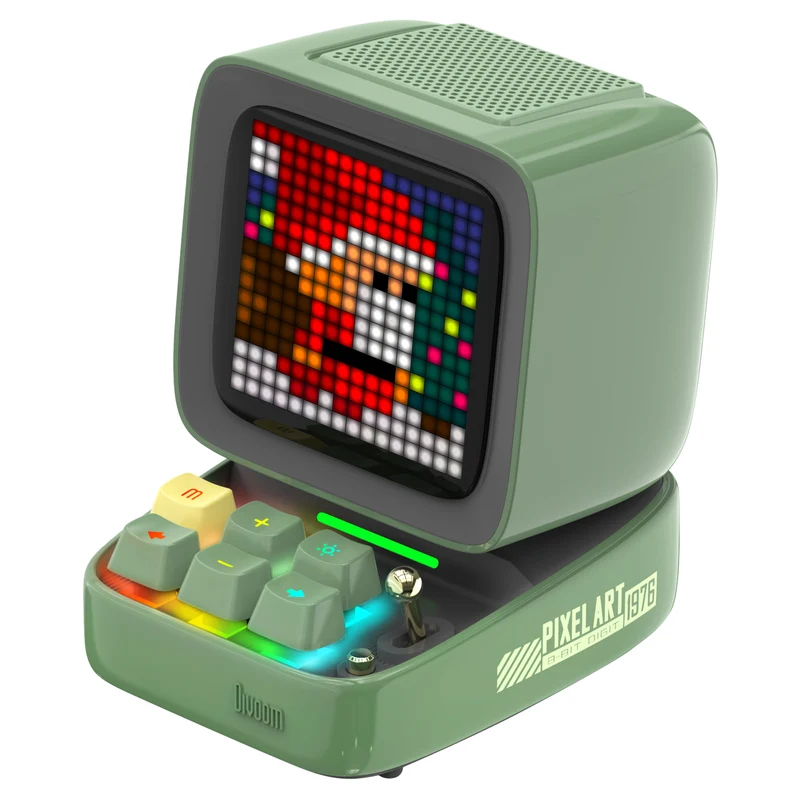 Divoom Ditoo-Pro Retro Pixel Art Bluetooth Speaker with DIY LED Display