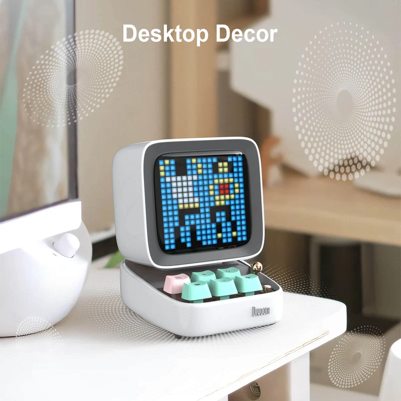 Divoom Ditoo-Pro Retro Pixel Art Bluetooth Speaker with DIY LED Display