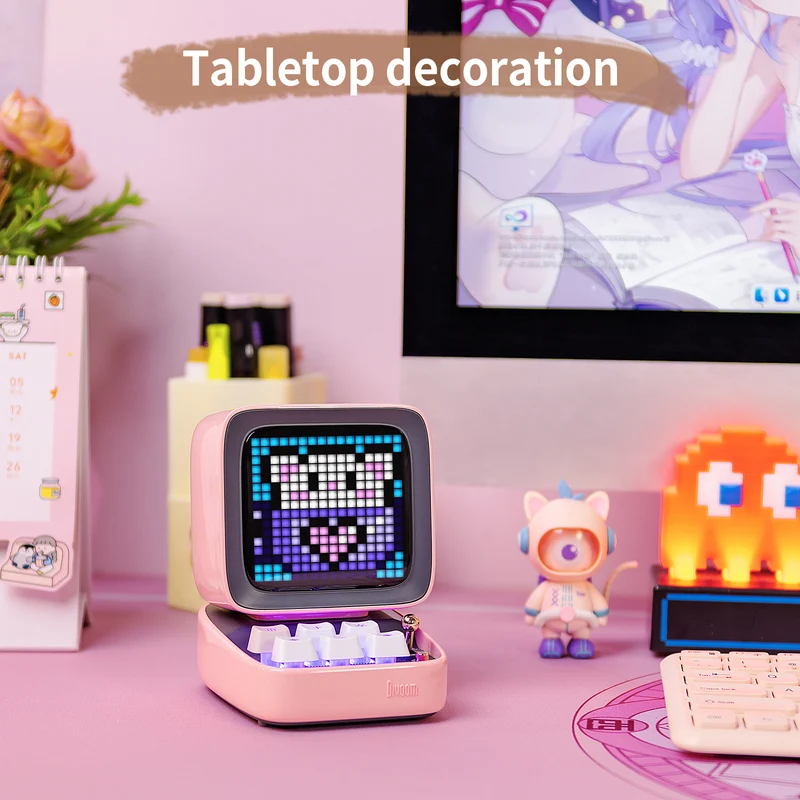 Divoom Ditoo-Pro Retro Pixel Art Bluetooth Speaker with DIY LED Display