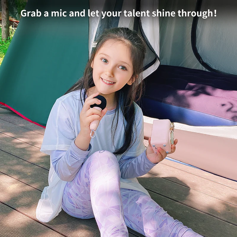 Divoom Fairy-OK Retro Mini Karaoke Speaker with Wireless Microphone