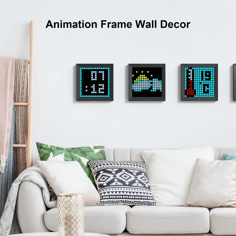 Divoom Pixoo 16x16 Pixel Art LED Display for Gaming Room Decor