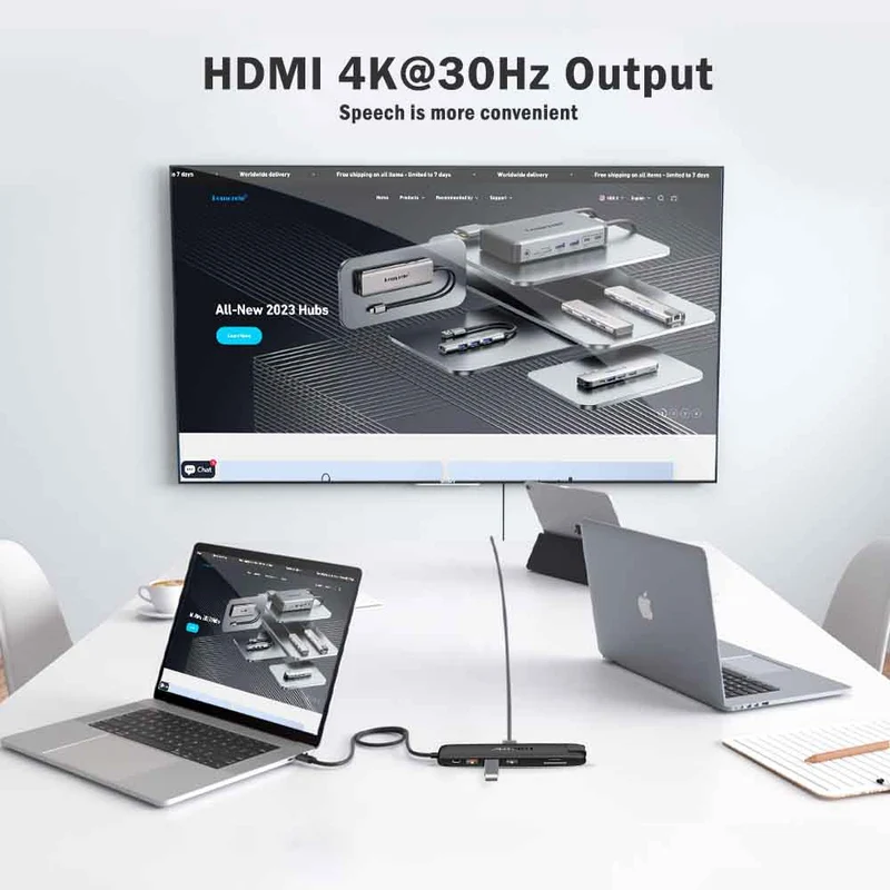 Lemorele TC96 13-in-1 USB-C Hub for Triple Display & Fast Charging