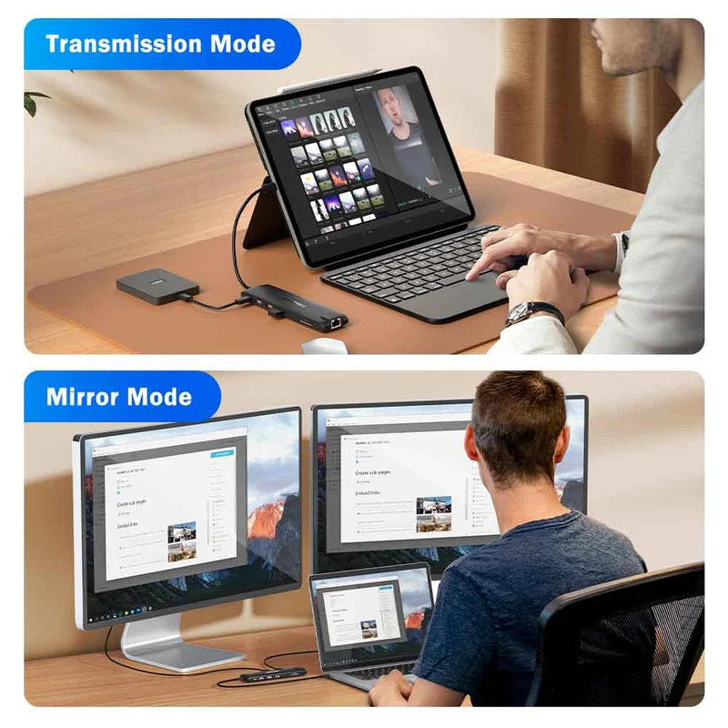 Lemorele TC96 13-in-1 USB-C Hub for Triple Display & Fast Charging