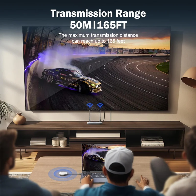 The Lemorele G52R1 Wireless HDMI Kit 1080p@60Hz | dual-screen display | Supports 8TX to 1RX