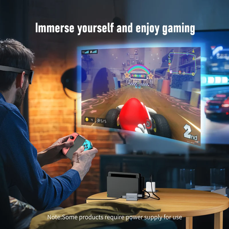 Lemorele LD50 HDMI to USB-C Adapter for AR Glasses, 4K60Hz Support