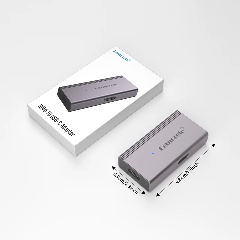 Lemorele LD48L HDMI to USB-C Converter | 4K60Hz Video Output for AR Glasses and USB-C Displays