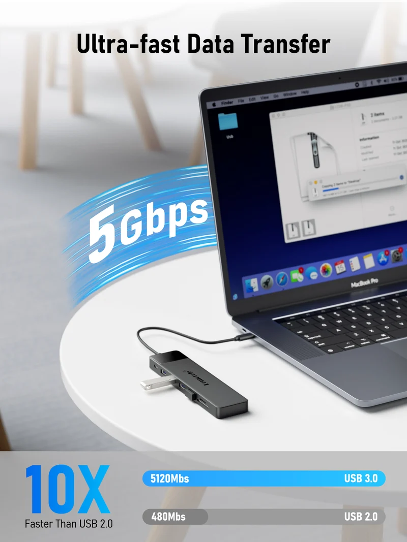Lemorele TC200 13-in-1 USB-C Hub with Dual HDMI, VGA & PD 100W