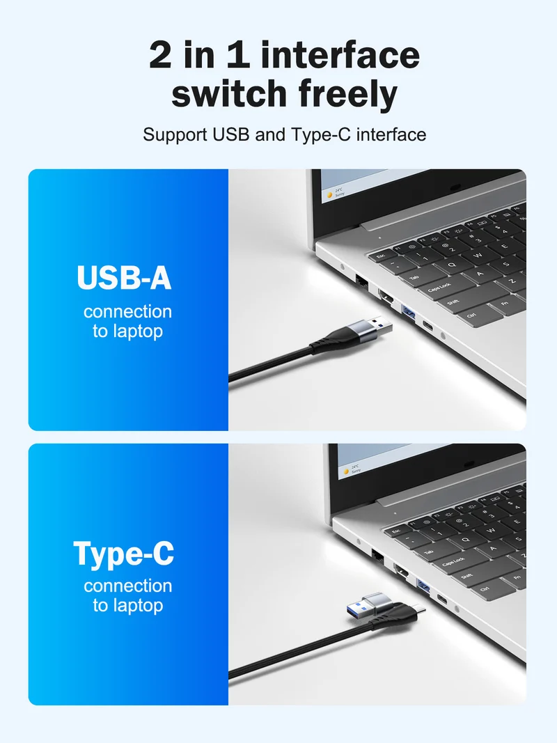 Lemorele AC05 1080P60 Video Capture Card | Dual USB & Type-C Output