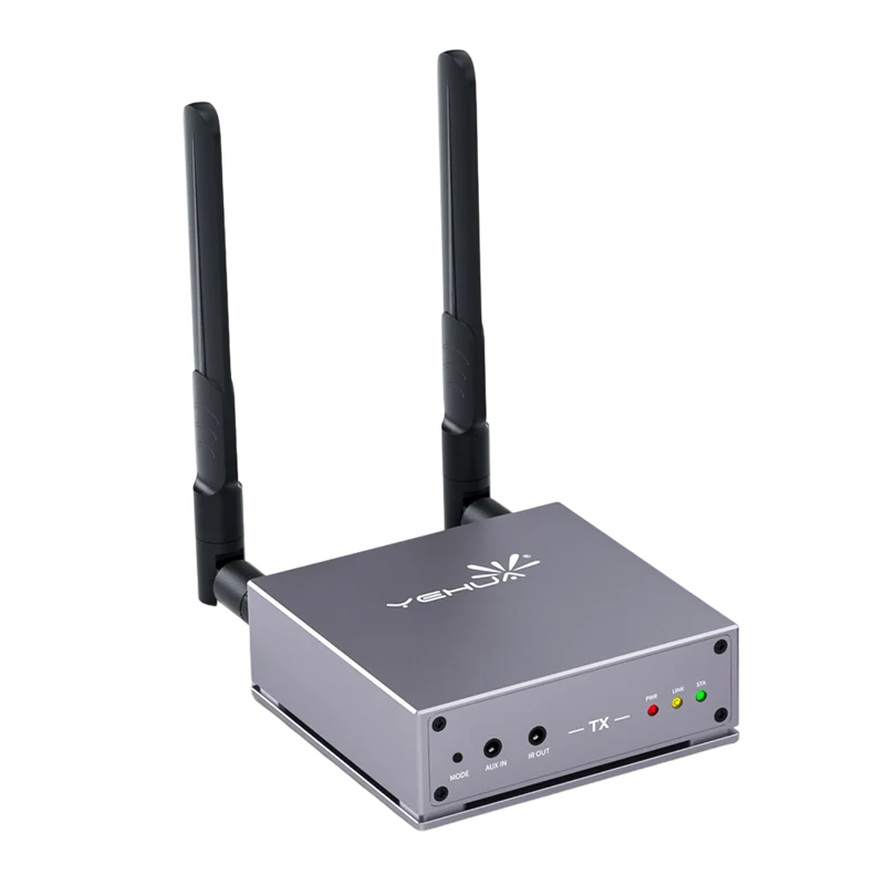 Lemorele R15 Wireless HDMI KVM Extender, Ultra Long Transmission Range, Supports 1TX to 4RX or 4TX to 1RX