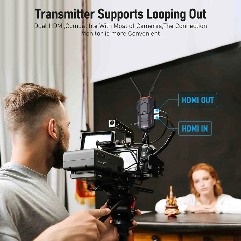 Lemorele HDMI Wireless Kit | 1TX to 4RX Support | Ultra Long Range