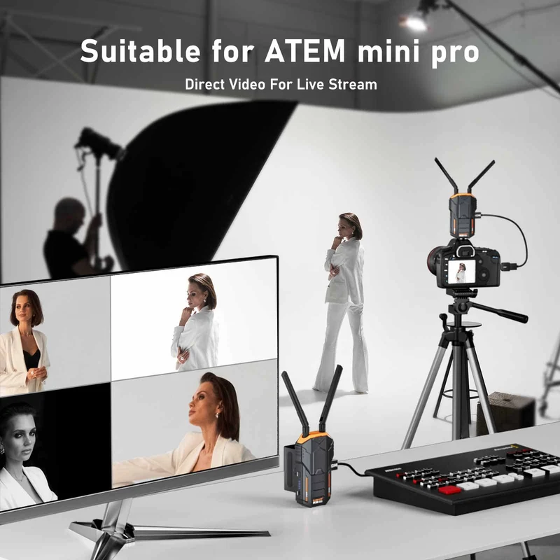 Lemorele HDMI Wireless Kit | 1TX to 4RX Support | Ultra Long Range