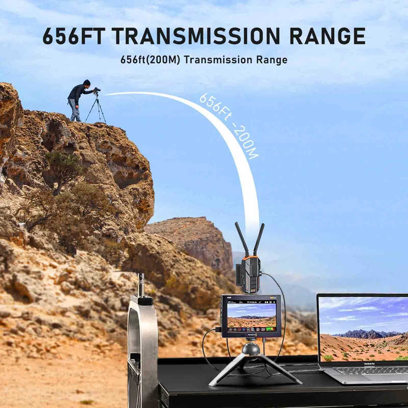 Lemorele HDMI Wireless Kit | 1TX to 4RX Support | Ultra Long Range