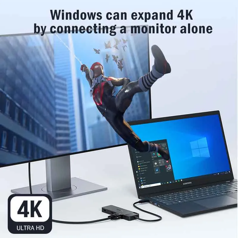 Lemorele TC94L USB-C Docking Station with Dual 4K HDMI & VGA Output