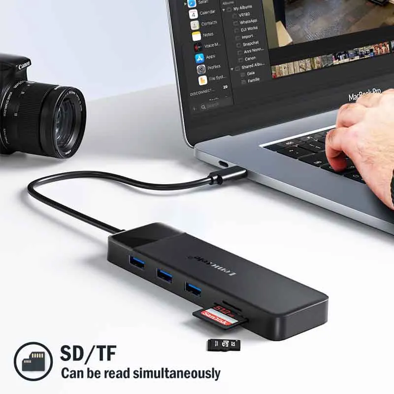 Lemorele TC94L USB-C Docking Station with Dual 4K HDMI & VGA Output