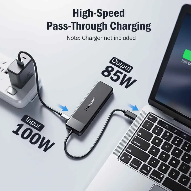 Lemorele TC94L USB-C Docking Station with Dual 4K HDMI & VGA Output