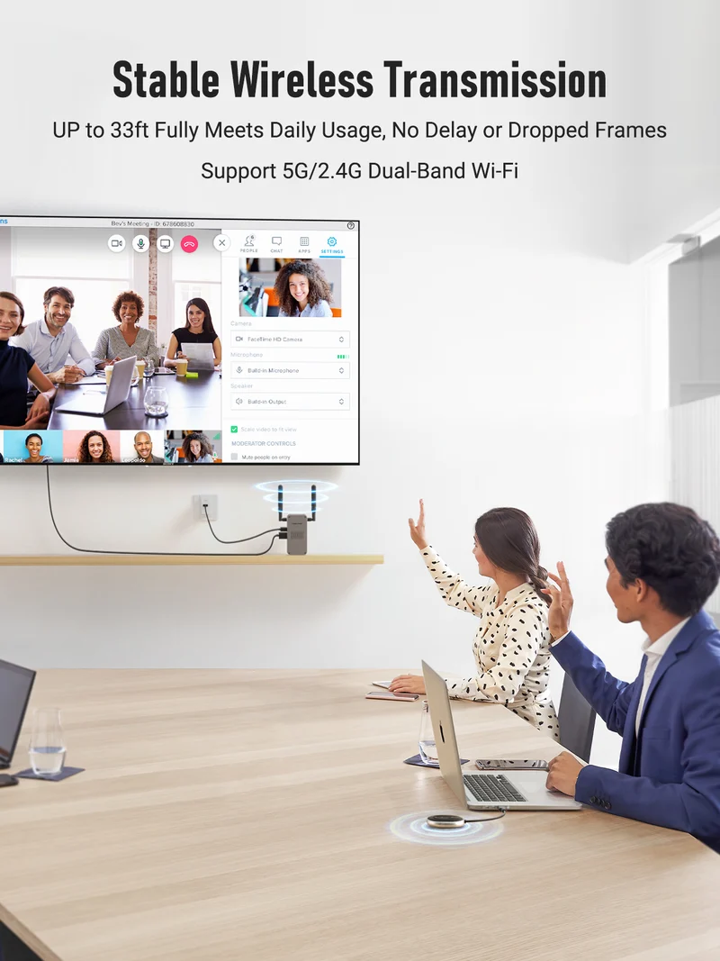 Lemorele Q5R18 Wireless HDMI | 8TX to 1RX | Dual Display