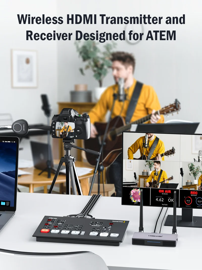 Lemorele G50R20 HDMI Wireless 4K/1080P | Supports 8TX to 1RX