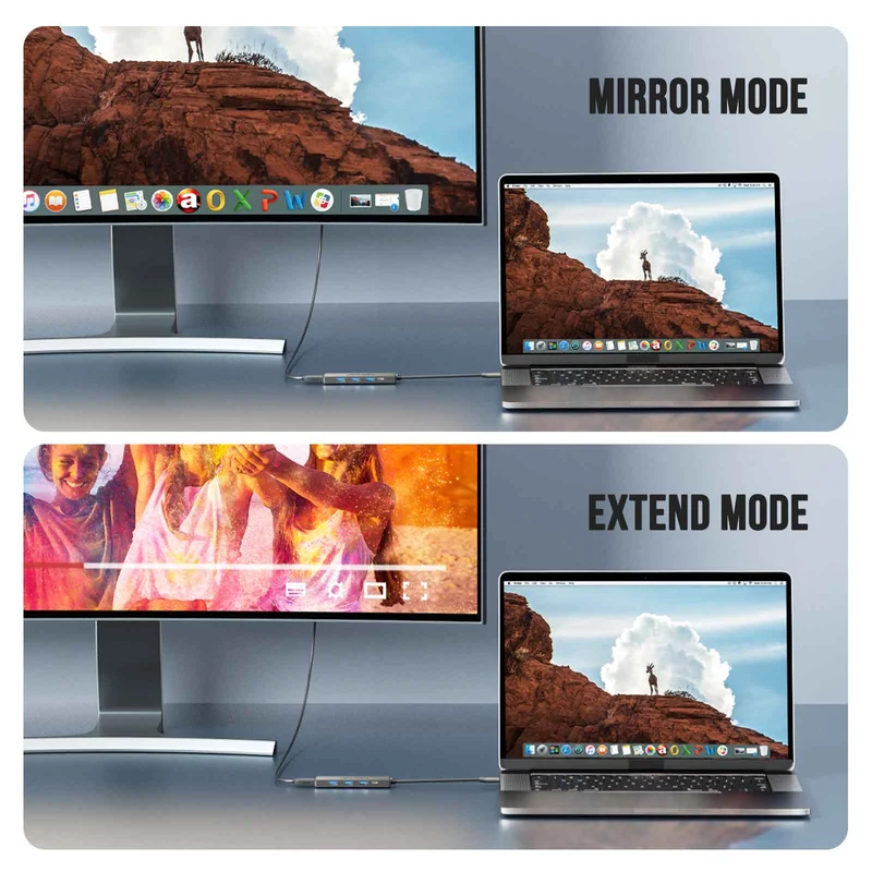 Lemorele TC22L USB-C 5-in-1 Hub – 100W PD, 4K HDMI, USB 3.0