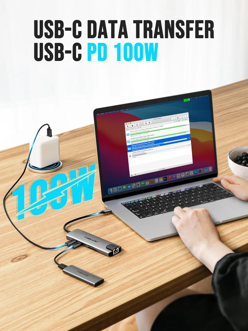 Lemorele USB C Hub 9 in 1【TC39-x】