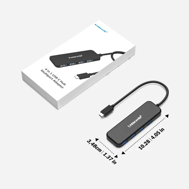 Lemorele TC38L USB-C 8-in-1 Hub with 4K HDMI & 100W PD Charging