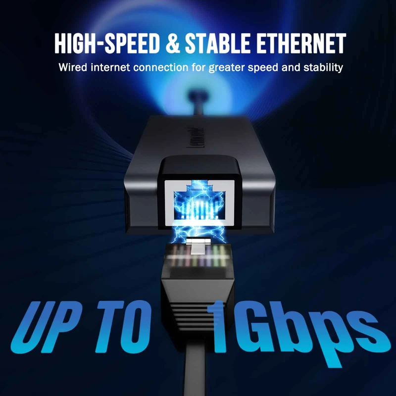 Lemorele TC24L USB-C 5-in-1 Hub – 100W PD, 4K HDMI, Gigabit Ethernet