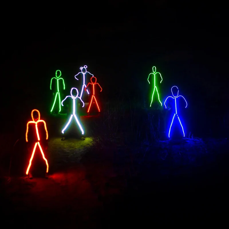 Glow-Man|Stickman costume in ultra-luminescent LED
