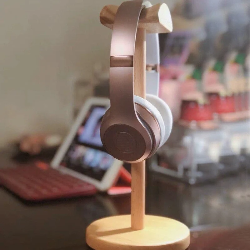 Universal Wooden Headphone Stand