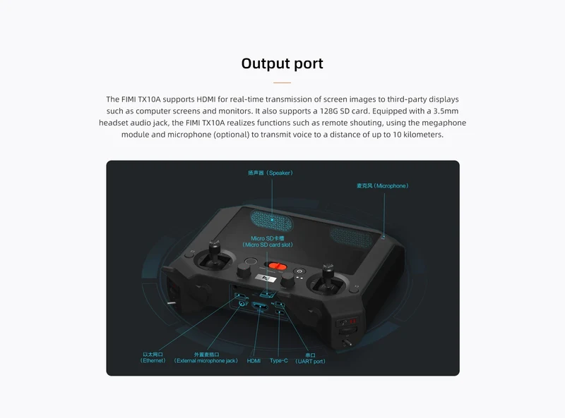 Xiaomi Fimi TX10A Built-in Screen Remote Controller