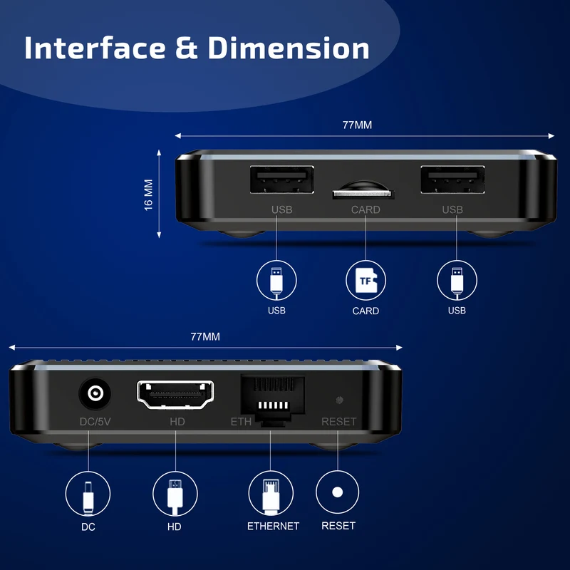 X98Q Android TV Box 2GB 16GB