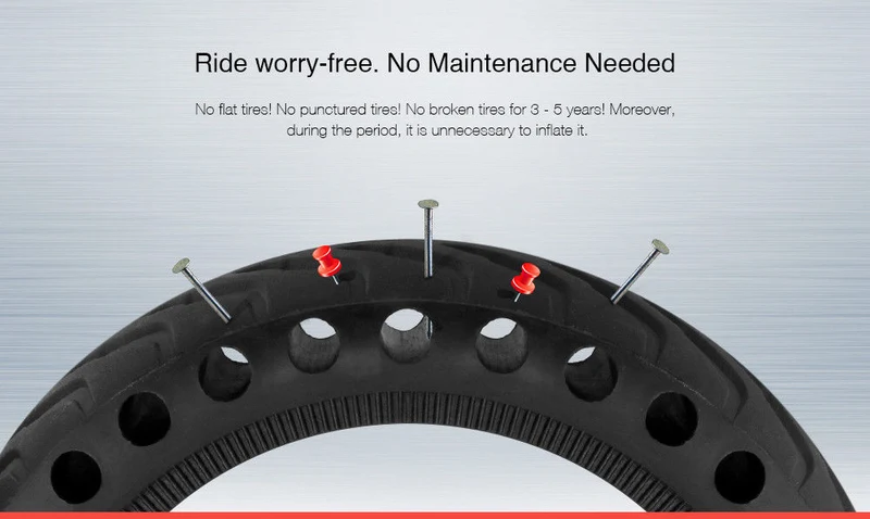 Volrubber Anti-lek buitenband voor Xiaomi M365, M365 Pro, Essential, 1S en Pro 2 Step
